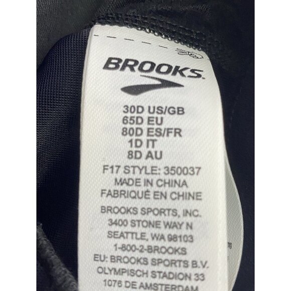 Brooks 30D Rebound Racerback Sports Bra Black Ikat Jacquard Adjustable - Picture 7 of 9